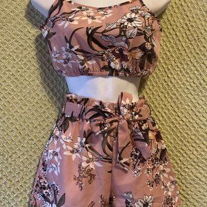 Crop Top & Shorts Combo